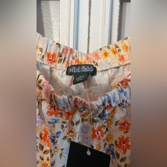 Wild Fable Peach Floral Mini Dress - Picture 5 of 5